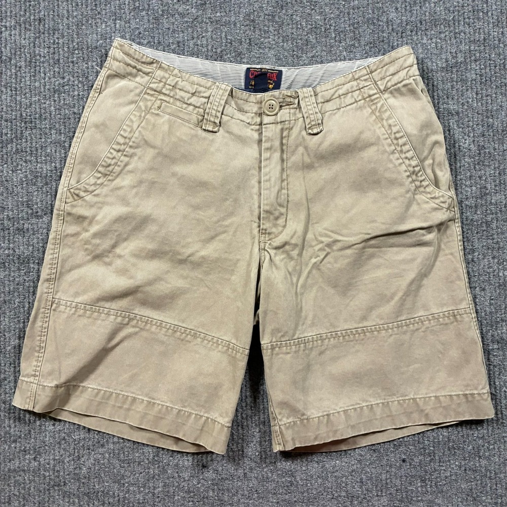 Cremieux‎ 1971 Mens Shorts Size 34 Tan 100% Cotton Casual Flat Front Mid Rise